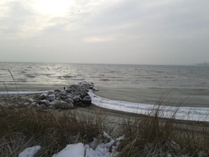 Strand im (letzten) Wintertaumel